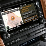 2011 White Porsche 911 Carrera Cabriolet Wallpaper Interior LCD Screen