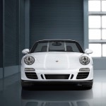 2011 White Porsche 911 Carrera GTS Cabriolet Wallpaper Front view