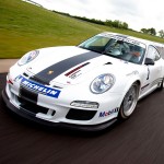 2011 White Porsche 911 GT3 Cup Wallpaper Front angle view