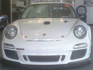 Bellet Racing 2011 white Porsche 911 GT3 Cup Car