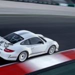 Limited White 2011 Porsche 911 GT3 RS 4.0 wallpaper Side angle top view