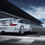 Limited White 2011 Porsche 911 GT3 RS 4.0 wallpaper Rear angle view