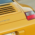 2006 Yellow Porsche 911 Carrera Coupe Wallpaper Rear view