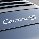 2007 Black Porsche 911 Carrera 4S Cabriolet Wallpaper Rear view Sign