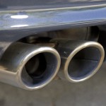 2007 Black Porsche 911 Carrera 4S Cabriolet Wallpaper Rear view Exhaust