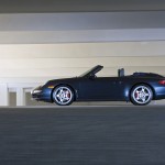 2007 Black Porsche 911 Carrera 4S Cabriolet Wallpaper Side view