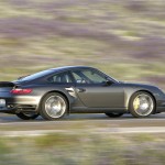 2007 Grey Porsche 911 Turbo Wallpaper Side view
