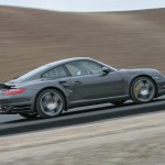 2007 Grey Porsche 911 Turbo Wallpaper Side view