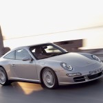 2007 Silver Porsche 911 Targa 4S Wallpaper Front angle side view