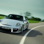 2008 Silver Porsche 911 GT2 Wallpaper Front angle view