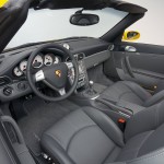2008 Yellow Porsche 911 Turbo Cabriolet Wallpaper Interior