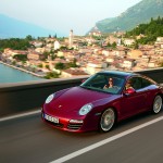 2009 Red Porsche 911 Targa 4 Wallpaper Front angle side view