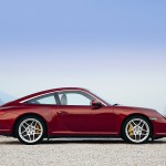 2009 Red Porsche 911 Targa 4 Wallpaper Side view