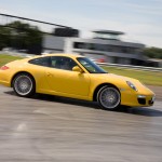 2009 Yellow Porsche 911 Carrera Wallpaper Side view
