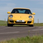 2009 Yellow Porsche 911 Carrera Wallpaper Front view