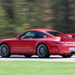 2010 Red Porsche 911 GT3 Wallpaper Side angle view