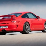 2010 Red Porsche 911 GT3 Wallpaper Rear angle side view
