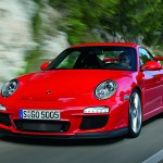 2010 Red Porsche 911 GT3 Wallpaper Front angle view