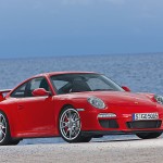 2010 Red Porsche 911 GT3 Wallpaper Front angle side view