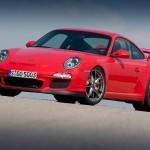 2010 Red Porsche 911 GT3 Wallpaper Front angle side view
