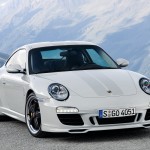 2010 White Porsche 911 Sport Classic Wallpaper Front angle view