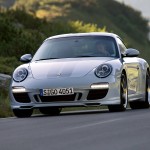 2010 White Porsche 911 Sport Classic Wallpaper Front angle view